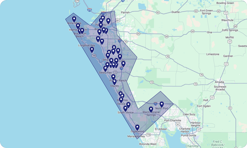 Serving Residences of Sarasota FL and Surrounding Areas